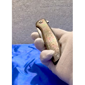 КРИШТАЛЕВИЙ складний ніж ручної роботи майстра студії Сергія Журби, порошкова сталь Crucible CPM® S125V™, 65 HRC. Photo 2